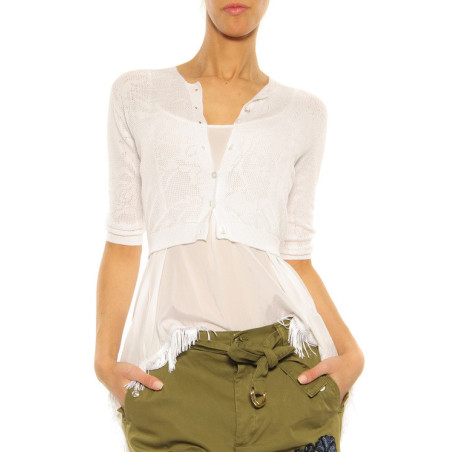 Cardigan Pinko white